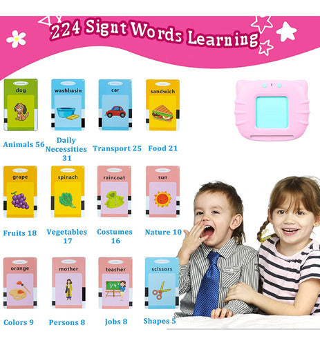 224 Sight Words Flash Cards, Brinquedo Educacional De Aprend 4