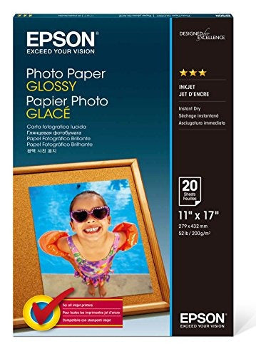 Epson S041156 Glossy Photo Paper 52 Lbs Glossy 11 X 17 0