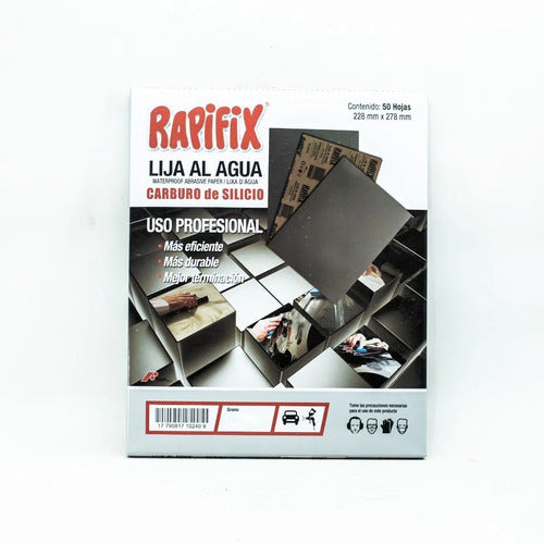 Waterproof Silicon Carbide Sandpaper Grit 80 to 600 Pack of 10 Units by Rapifix 3