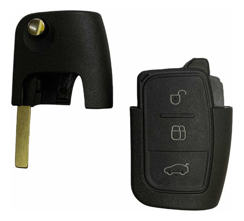 Keyfad Carcasa Navaja + Llave 3 Botones HU101 Keyfad FD00008 3