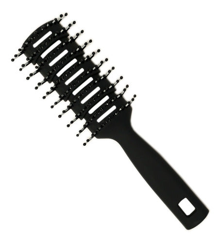 Lucydan Black Plastic Hair Brush P-53 0