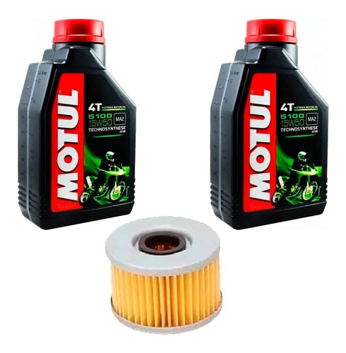 Honda Kit Service Filtro Aceite Tornado Twister Motul 5100 - Fas 0