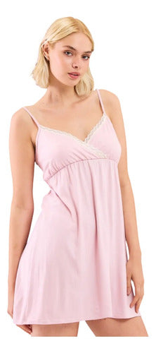 Maternity Nightgown with Adjustable Straps by Sweet Lady 2680-24 5