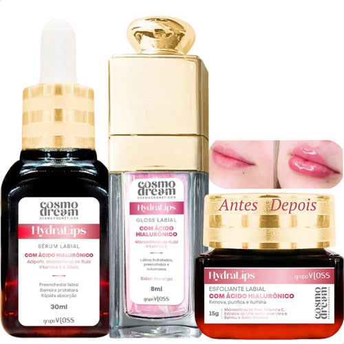 Kit Hydra Lips Pré E Pós Microagulhamento Terapia Labial 0