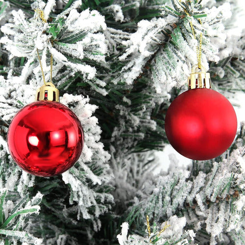 Adornos Navideños Para Arbol 24 Unidades Rojo Varios Colores 1