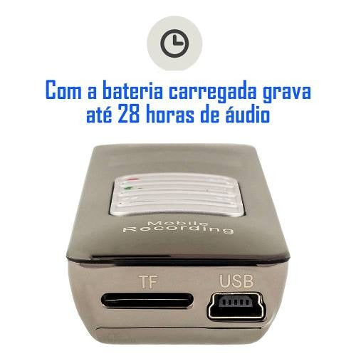 Grampo Telefonico Fixo Gravador De Voz Para Entrevistas Bd1 4