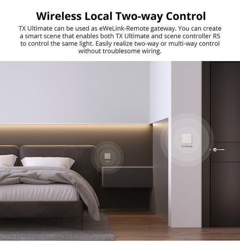 Sonoff Tx Ultimate Interruptor Pared 1 Botón Wifi Macrotec 7