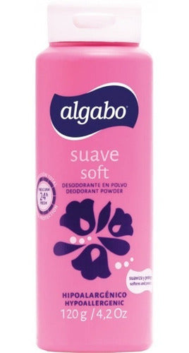 Algabo Classic Deodorant Talc 120g - Pack of 8 1