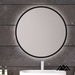 Round LED Light Mirror with PVC Frame 80cm 14