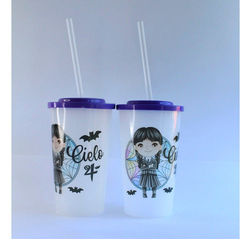 10 Personalized Transparent Souvenir Cups with Name 1
