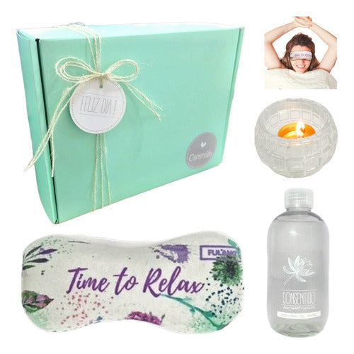 Relaxation Gift Set Aroma Jasmine Zen Spa Kit N40 Happy Day - Set Relax Regalo Box Aroma Jazmín Kit Zen Spa N40 Feliz Dia