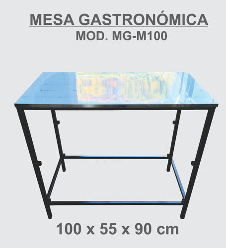 Gastronomic Table 100x55x90 cm Stainless Steel Worktop DEV 3