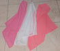 Pañuelin Salmon Gasa Scarf - Pink and White 50 cm 0