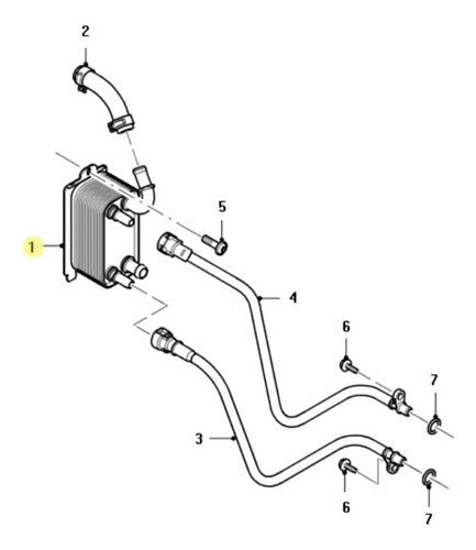 Ford Radiator de Aceite Caja Automatica Mondeo Smax Volvo 1