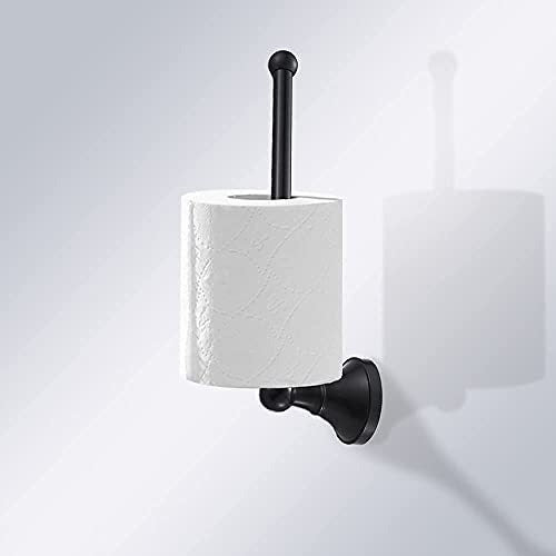 Leyden Bathroom Accessories Set - 61 cm Black Towel Bar 4