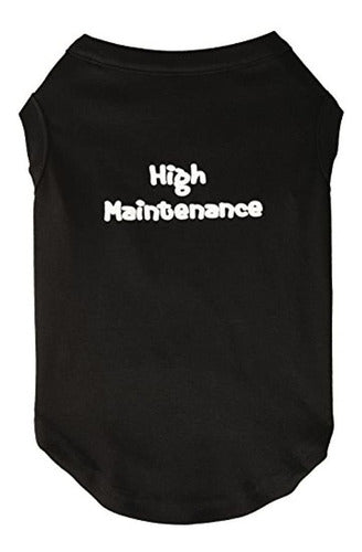 Mirage Pet Products High-Maintenance Silk-Screen Shirts for Pets - Large, Black 0