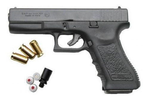 Bruni Glock 17 9mm PAK Blank Firing Pistol + Ammunition 0