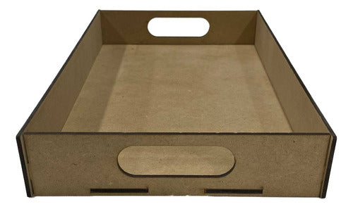 Kuva Fibrofacil MDF Wood Breakfast Trays - Set of 5 2