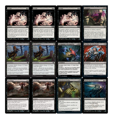 Magic The Gathering Monoblack Pauper Deck 3