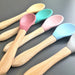 Minikoioi Scoops Aqua Green/ Mellow Yellow Silicone Spoons 4