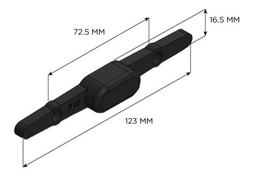 Rab3d Push Button for Luggage Replacement 3D RAB PUSH10-RAB-0133 1