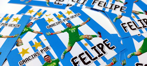 MuchoEvento Stickers Dibu Martinez Argentina Campeon Personalizados X25u 0