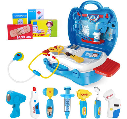 Kit De Médico Para Niños, 27 Piezas, Estetoscopio Electrónic 0