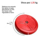 8 PVC Weight Plates 1.25 Kg for Dumbbell Bar Gym 1