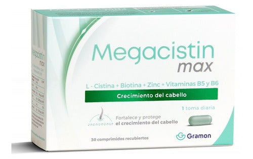 Megacistin Max X 30 Comp Anti-Caída Cabello Combo X 2 Cajas 1