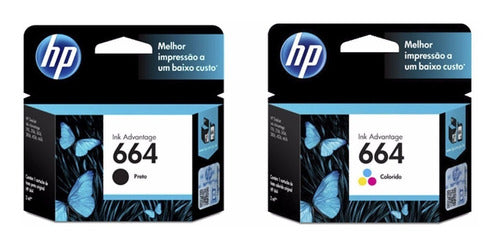 HP Original 664 Cartridges - Color and Black Pack 0