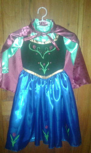 Luzluces Vestido Disfraz Elsa Ana De Frozen 1