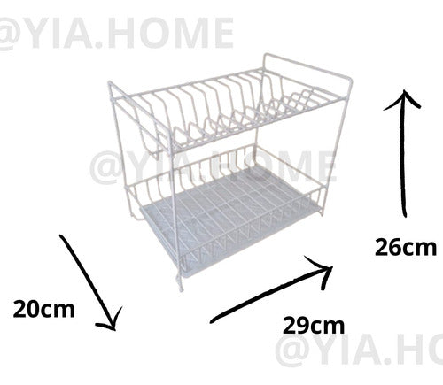 Yia Home Mini Dish Drainer for 12 Plates 1