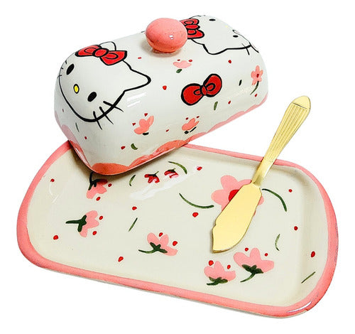 Ojalá Te Pase! Hello Kitty Blanca Butter Dish 0