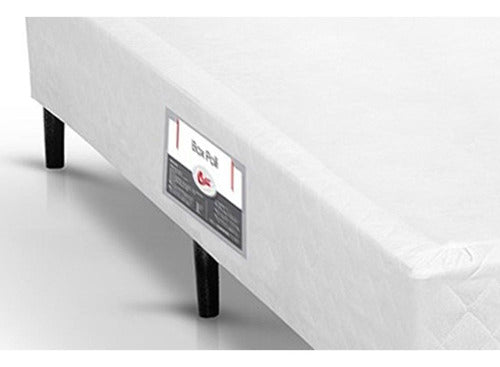 Cama Box Solteiro Poli Branco (96x23)castor 2