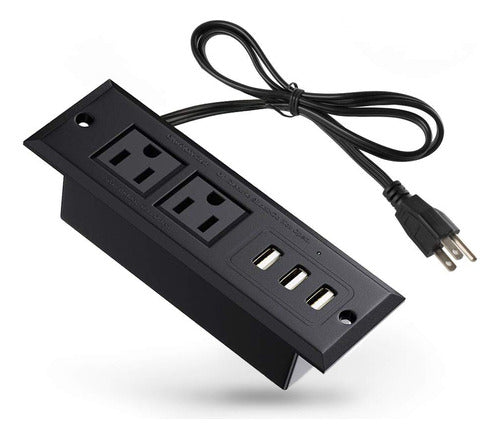 Enchufe Empotrado Para Conferencias Con Puertos Usb, Regleta 0