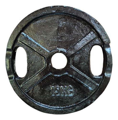 FM-PESAS Olympic Weight Disc 5kg - Solid Cast Iron 4