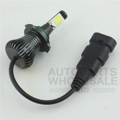 2pcs LED Light 9005/9006 White COB Bulb Still/Flash Mode Kit 3