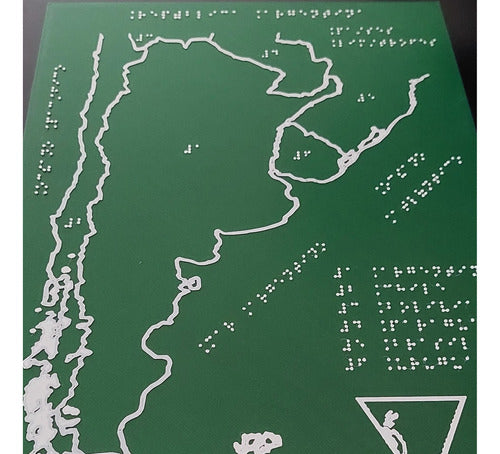 3Dmap Tiflomapas 3Dmap Argentina Países Limítrofes 1