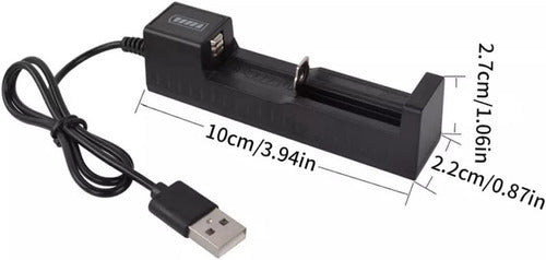 Generic USB Charger for Rechargeable Batteries 18650 14500 16340 1