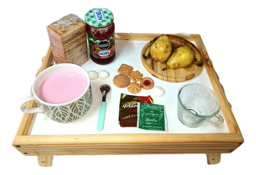Breakfast Tray + Wooden Plate 0