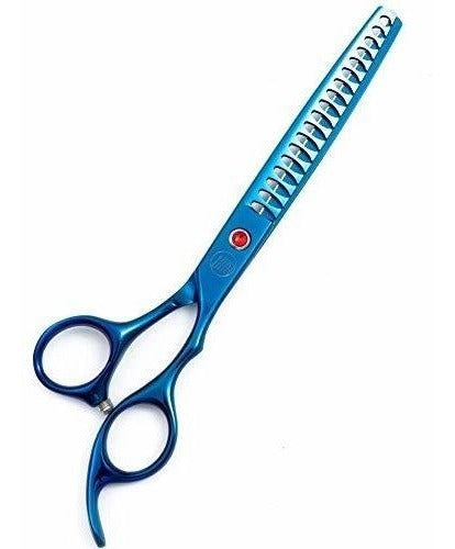 Moontay Professional Dog Grooming Scissors Set - 7 Inch Pet Grooming Scissors, Chunkers, Curved & Thinning Shears with Grooming Comb 2