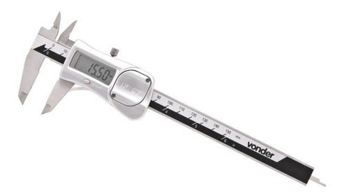 Paquímetro Digital De Inox 150mm Ip67 Vonder Profissional Nf 1