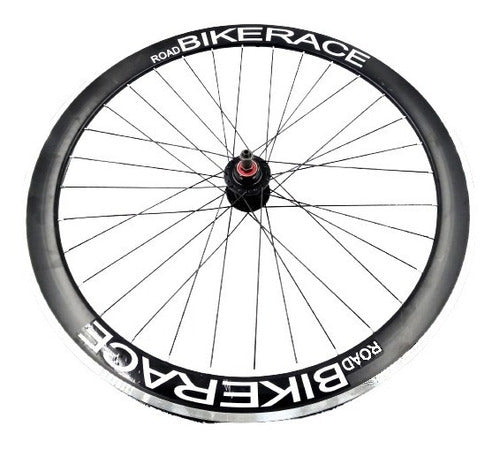 Mundomotos - 28-Inch Road Bicycle Wheel Set - Black 1