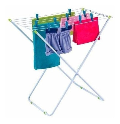 Politen Foldable Laundry Drying Rack with 10 Rods 100x52cm 0