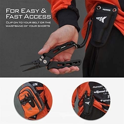 KastKing Saltwater Fishing Tool Pliers Kit - Black 4