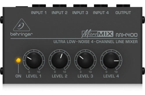 Micro Mixer Behringer Mx400 Mezclador De 4 Canales - Envios 0