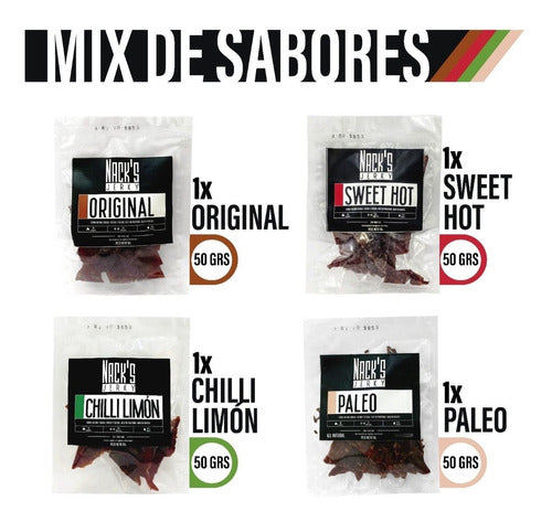 Nack's Beef Jerky Mix - Try All 4 Flavors! 0