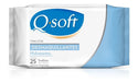 Q-Soft Makeup Remover and Hydrating Wipes Pack of 25 Units x 4 1