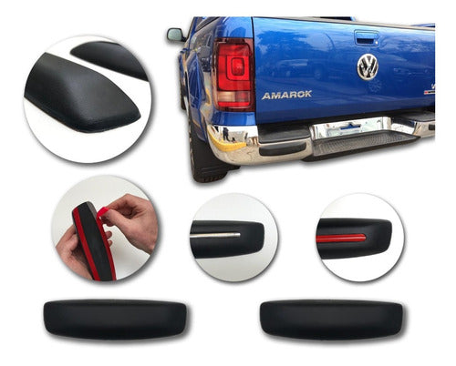 Vw Amarok Tacos Negros Paragolpes Trasero 2020 Kenny 3m 0