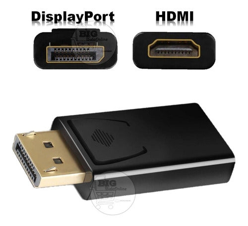 Netmak DisplayPort to HDMI Adapter | DP to HDMI Female 1